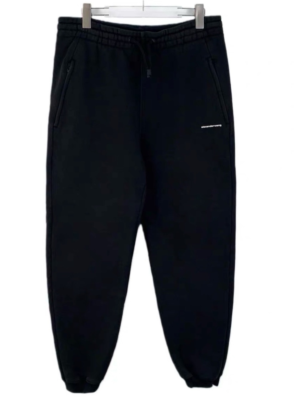 🚩steal Alexander Wang Black Men's Joggers with Subtle Logo